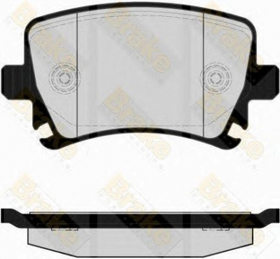 BRAKE ENGINEERING pa1560 -  Комплект тормозных колодок, дисковый тормоз